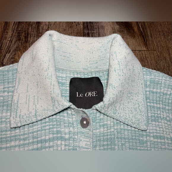 Le Ore Rimini Collared Cardigan in Sky Size XS - Picture 4 of 8